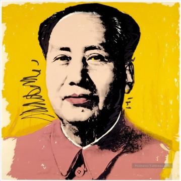 Andy Warhol œuvres - Mao Zedong jaune Andy Warhol